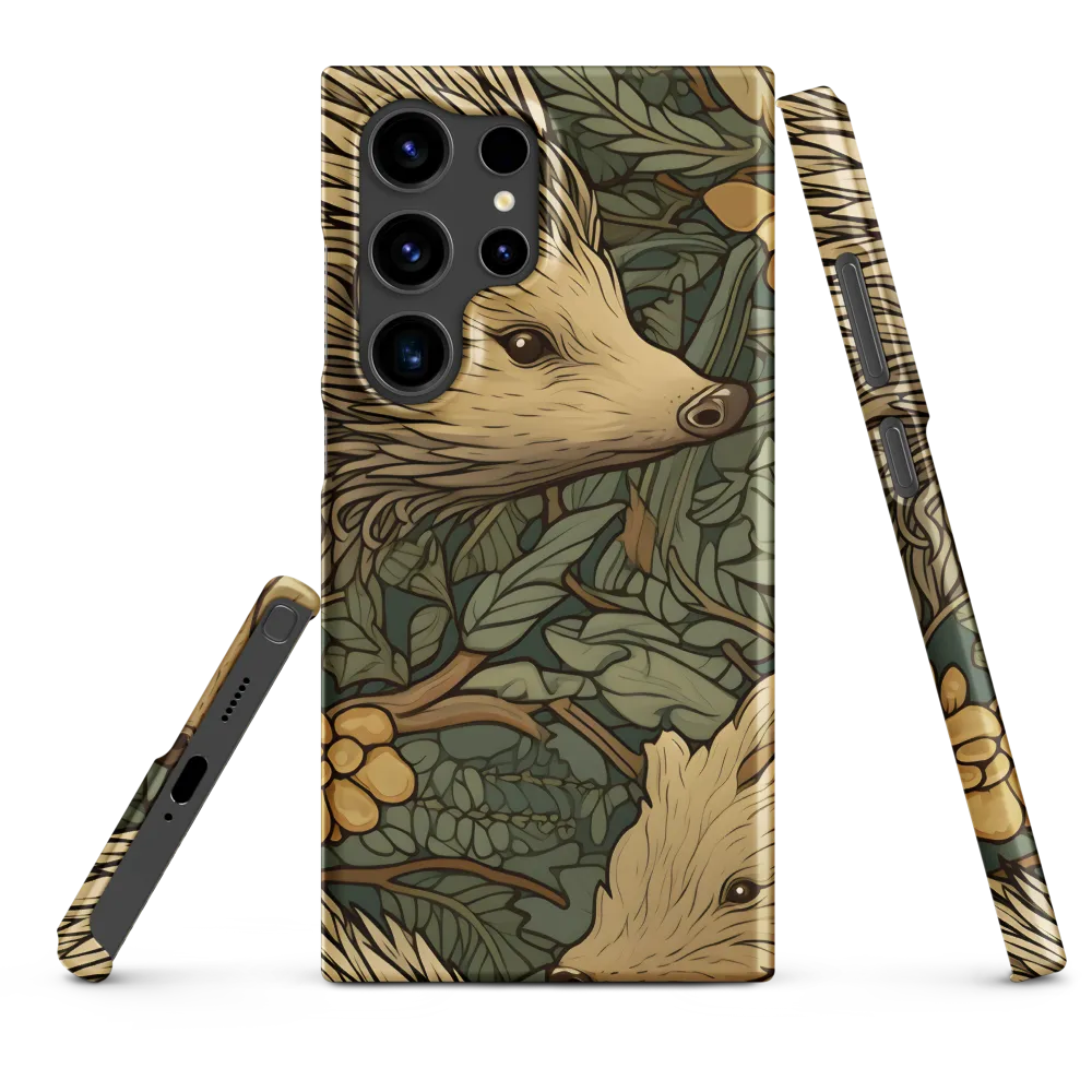 Whimsical Hedgehog Garden | Phone Case |  S24 Ultra | Snap Case | Matte