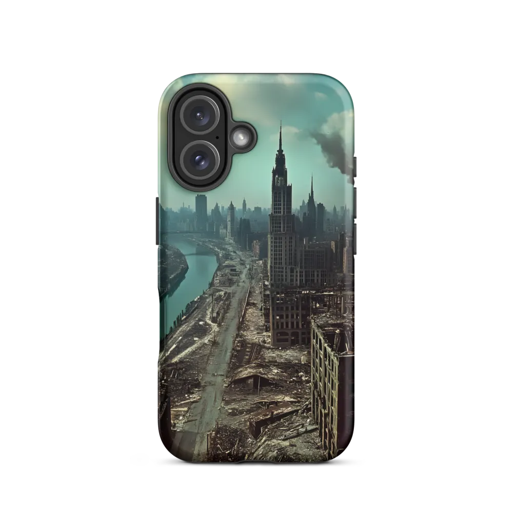 Urban Ruins: A Futuristic Reflection | Phone Case