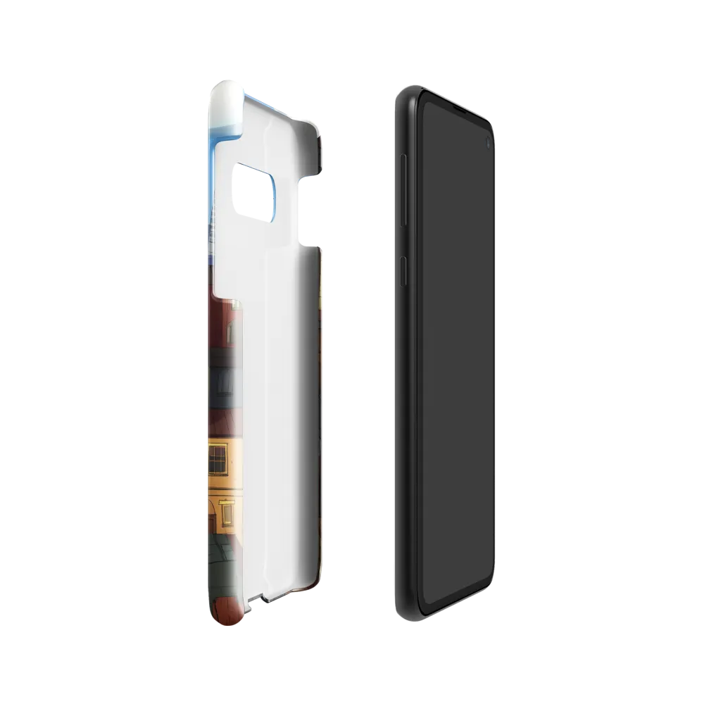 Urban Symphony: A Colorful Cityscape | Phone Case |  S10e | Snap Case | Glossy