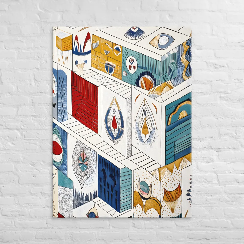 Symphony of Geometric Harmony | Canvas | 40″×55″
