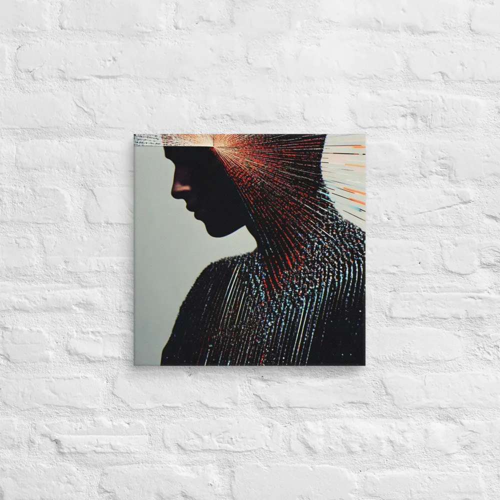 Radiant Reflection: An Abstract Journey of Thought | Canvas | 16″×16″