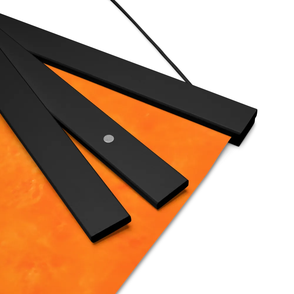 Harmonious Encounters: Abstract Geometry | Poster With Black Wood Hanger | 16″×16″