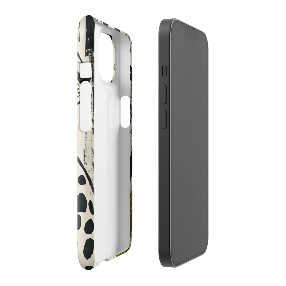 Leopard in Silhouette: A Modern Appeal | Phone Case |  14 | Snap Case | Glossy