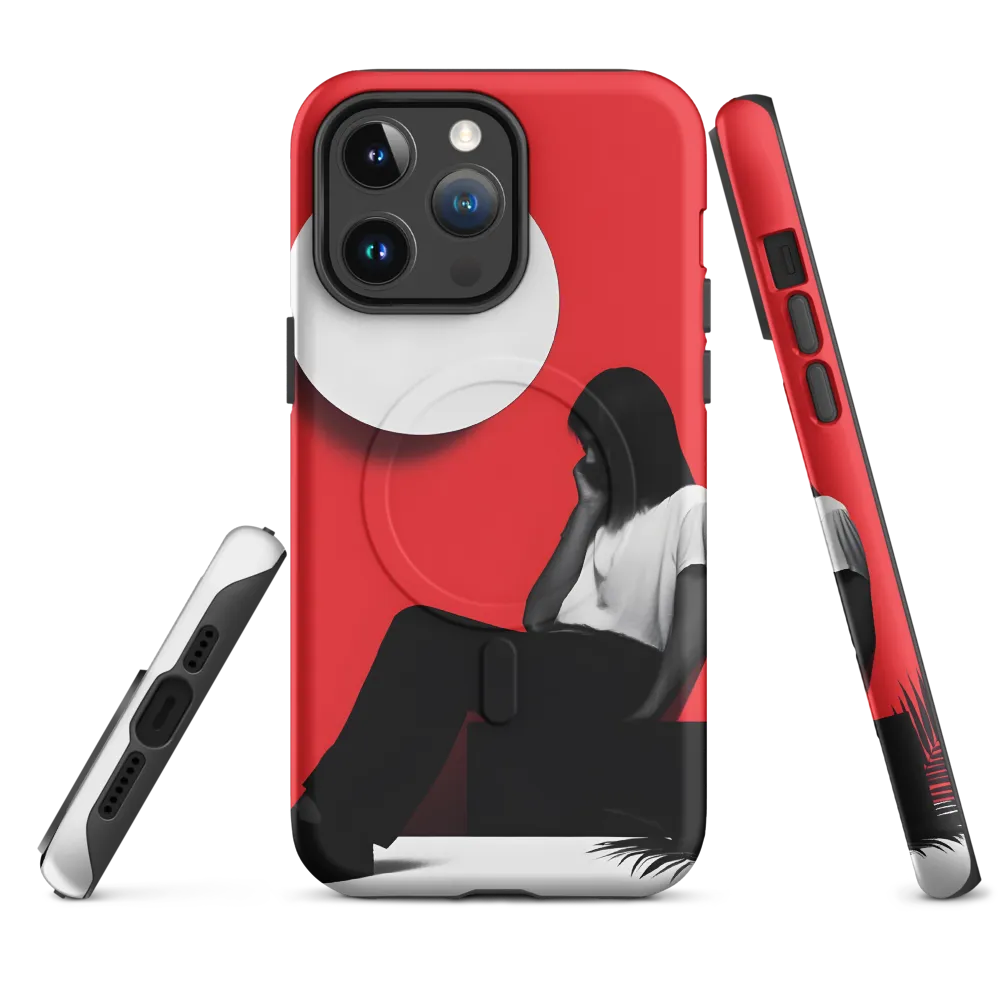 Contemplation in Red | Phone Case |  14 Pro Max | MagSafe® Tough Case | Matte