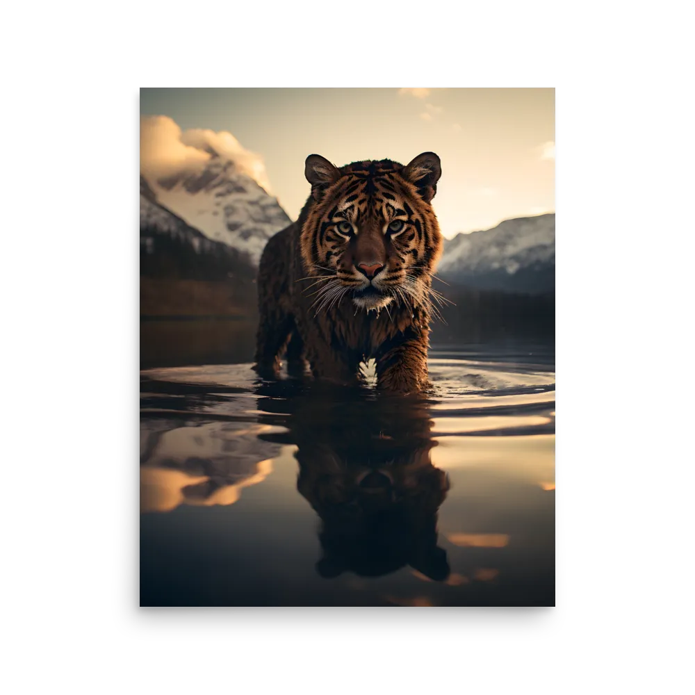 Majestic Reflection: The Tiger's Domain