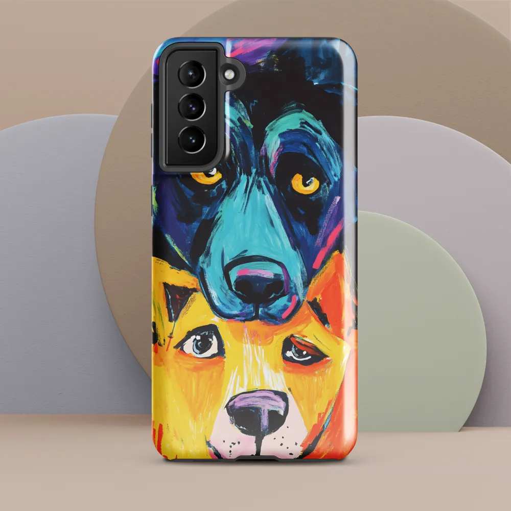Vibrant Companions: An Expression of Canine Spirit