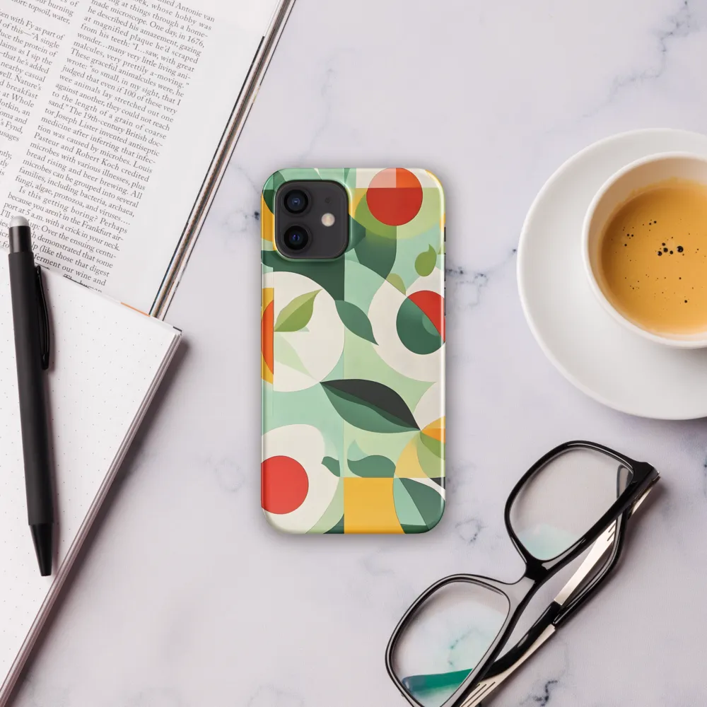 Harmony in Shapes: A Playful Abstract Design | Phone Case |  12 | Snap Case | Glossy