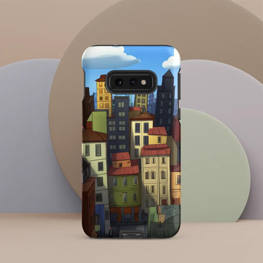 Urban Symphony: A Colorful Cityscape | Phone Case |  S10e | Tough Case | Matte