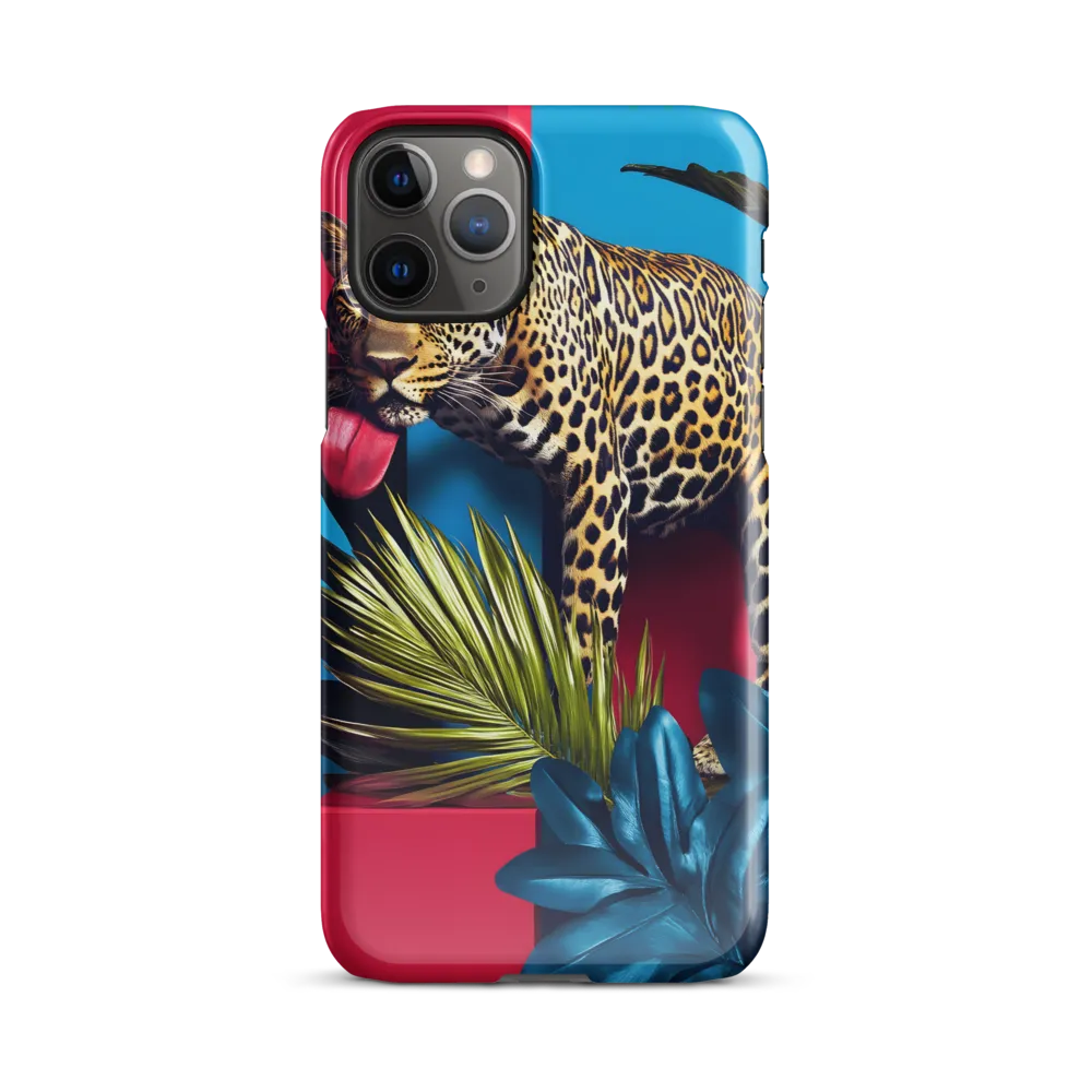 Playful Leopard in Vibrant Paradise