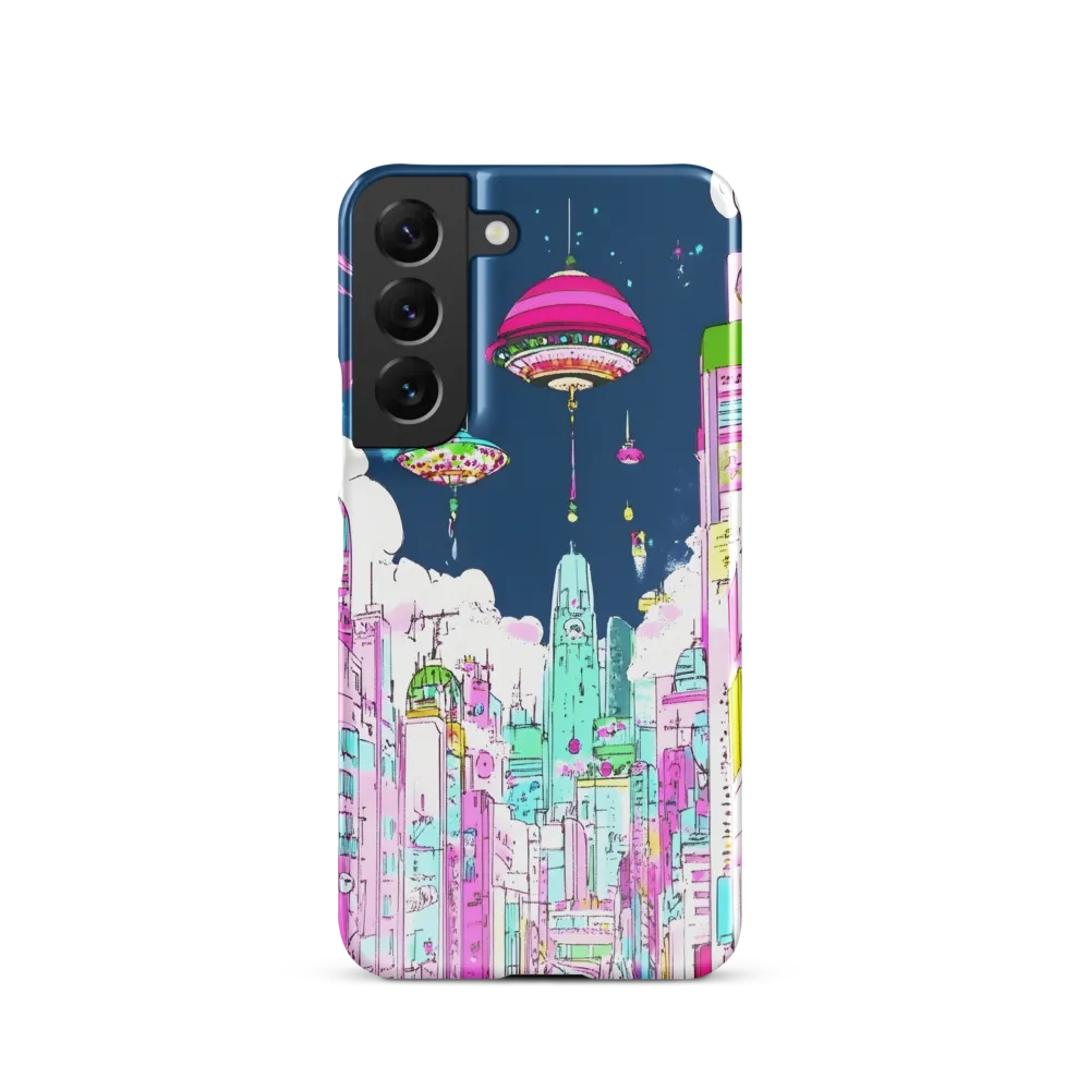 Futuristic Cityscape with Floating Structures