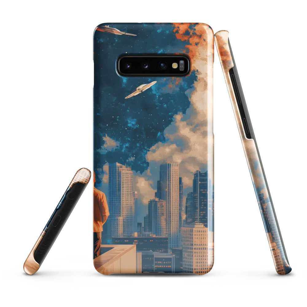 Cosmic Curiosity: A Glimpse into the Future | Phone Case |  S10 Plus | Snap Case | Glossy