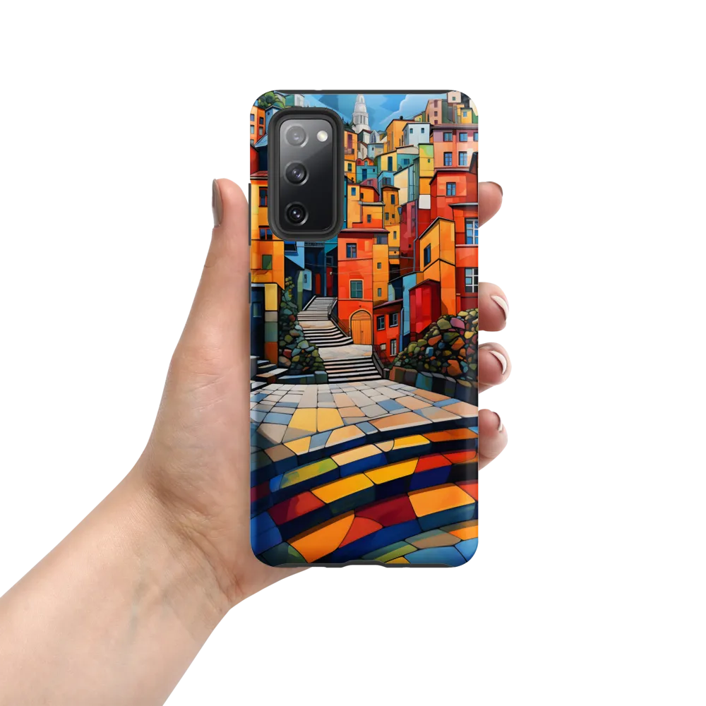 Vibrant Village: A Cubist Journey