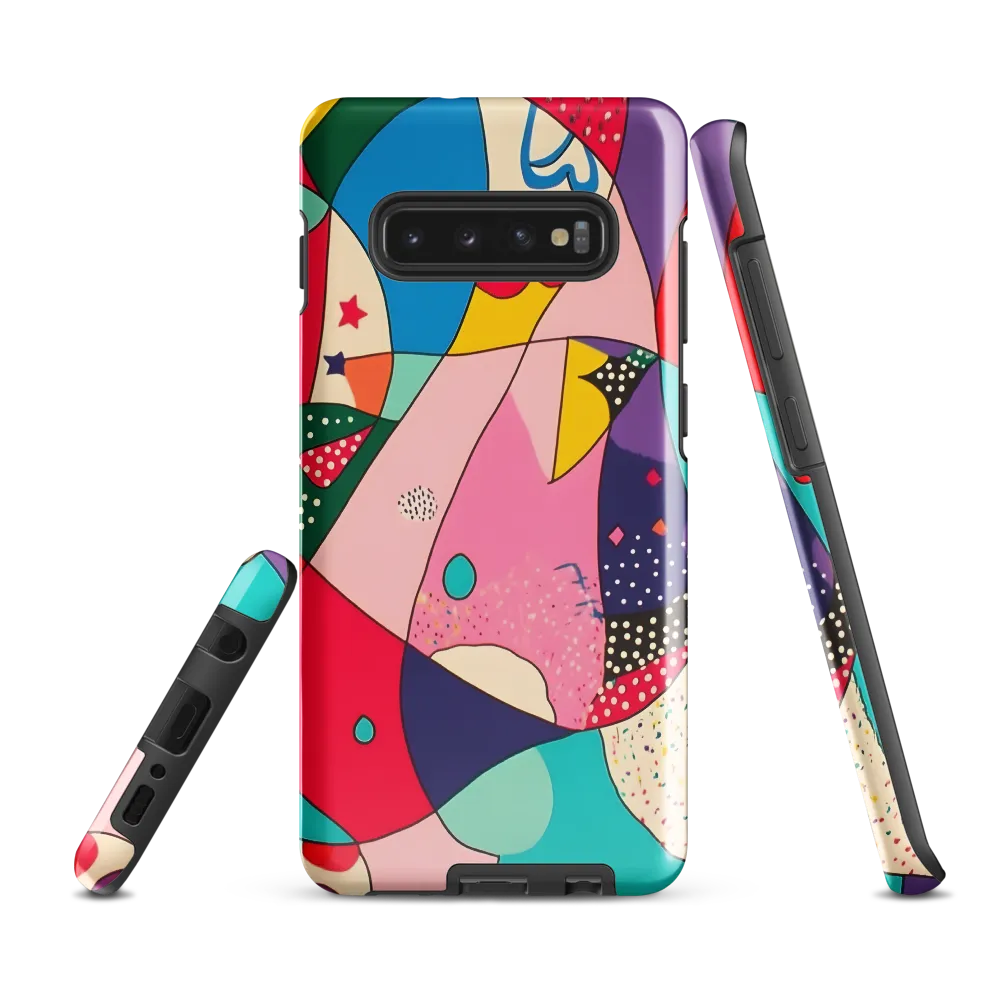 Playful Geometry in Color | Phone Case |  S10 Plus | Tough Case | Glossy