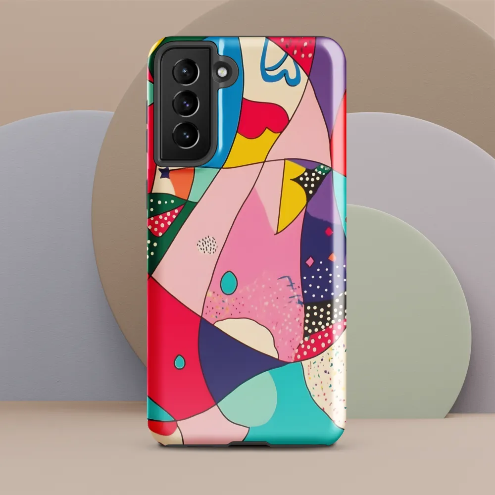 Playful Geometry in Color | Phone Case |  S21 Plus | Tough Case | Glossy