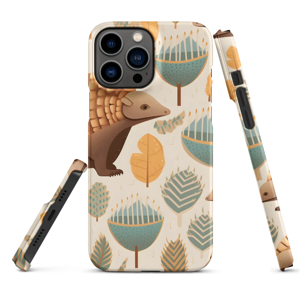 Pangolins in a Whimsical Habitat | Phone Case |  13 Pro Max | Snap Case | Matte
