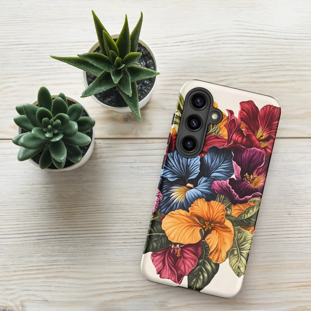 Floral Symphony in Color | Phone Case |  S24 | Tough Case | Matte