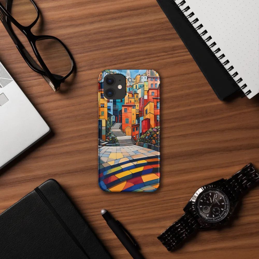 Vibrant Village: A Cubist Journey