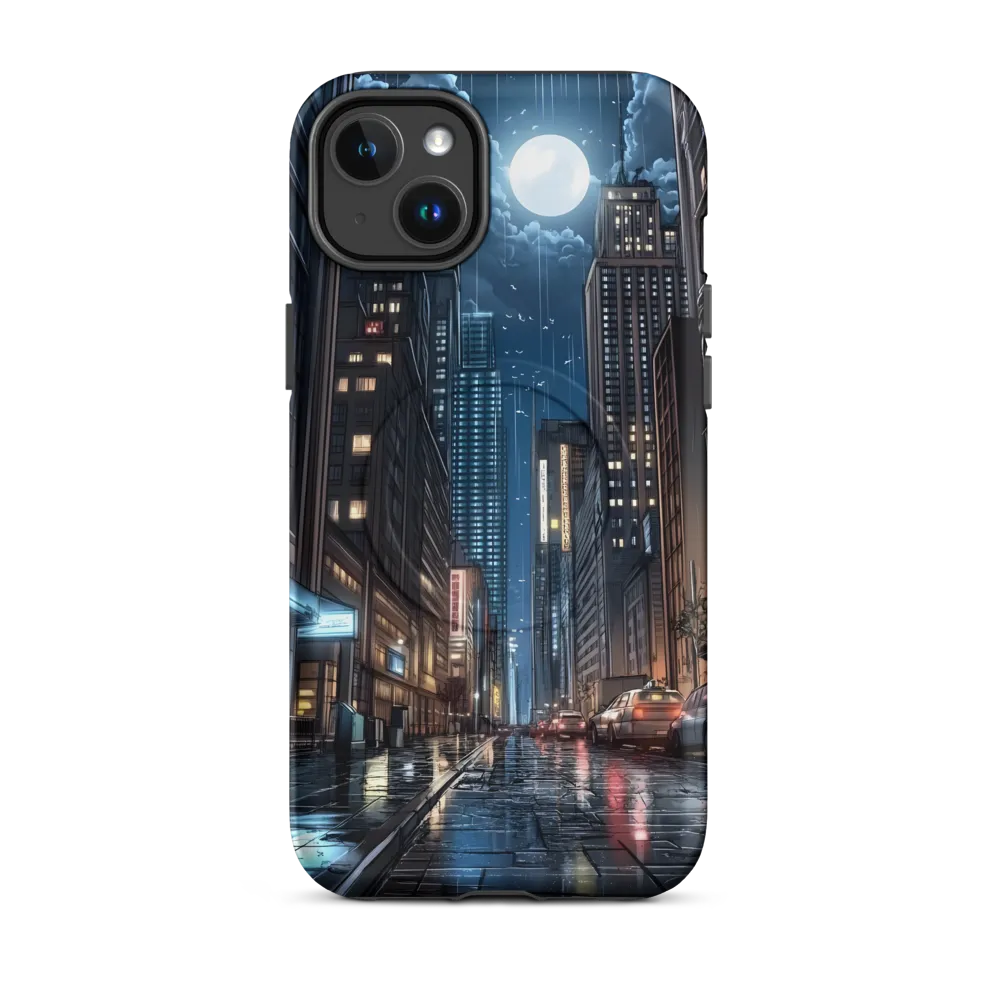 Moonlit Urban Serenity | Phone Case |  14 Plus | MagSafe® Tough Case | Matte