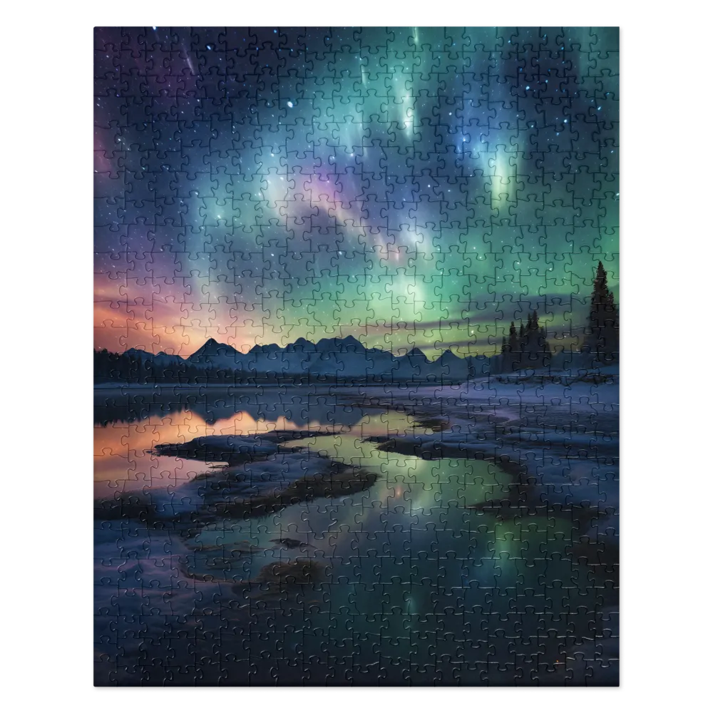 Ethereal Aurora: A Night Under the Stars | Jigsaw Puzzle | 520 pieces