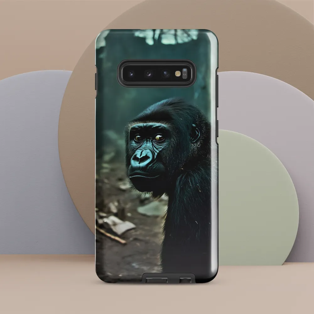 Gorilla in Contemplation | Phone Case |  S10 Plus | Tough Case | Glossy