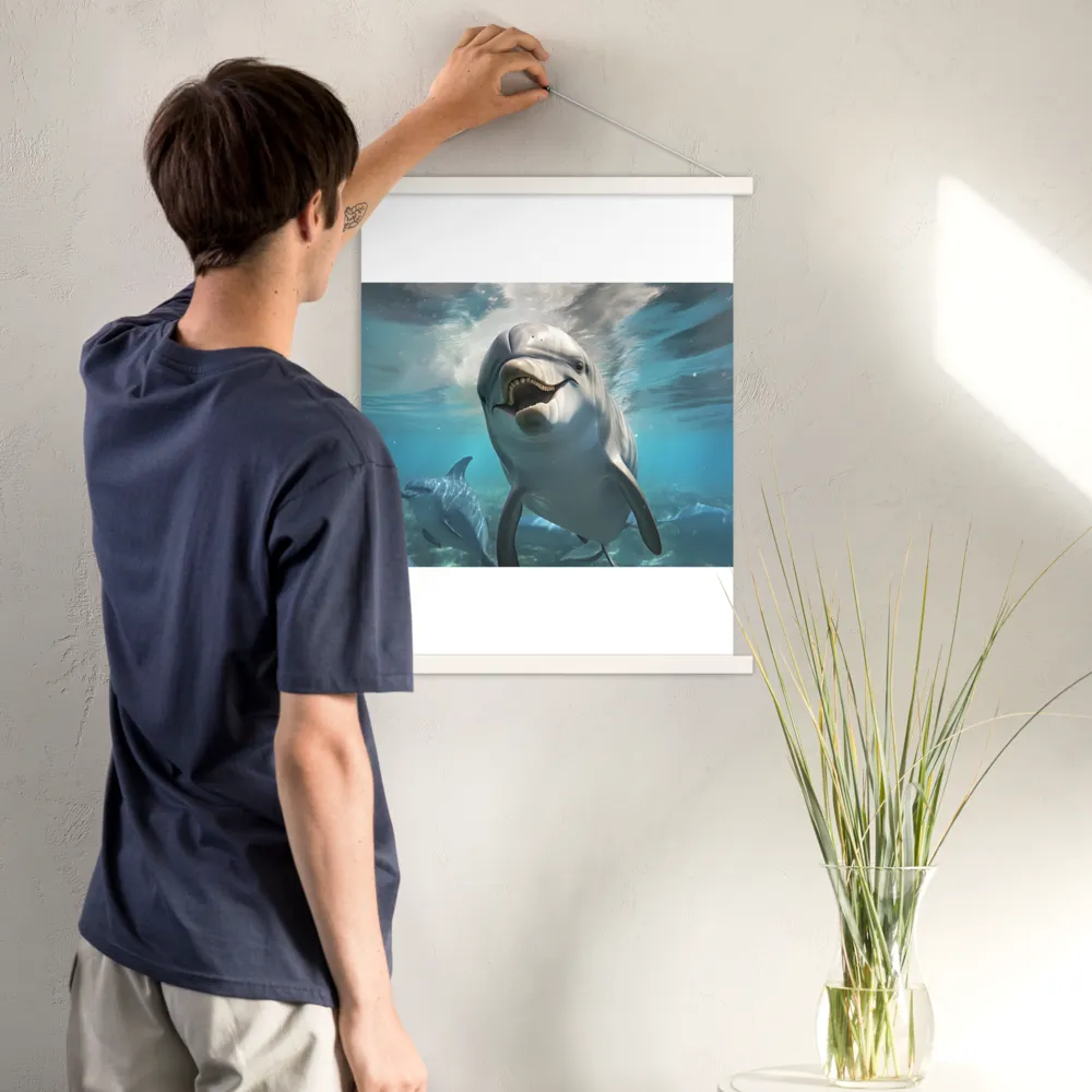 Beneath the Waves: A Dolphin's Dance