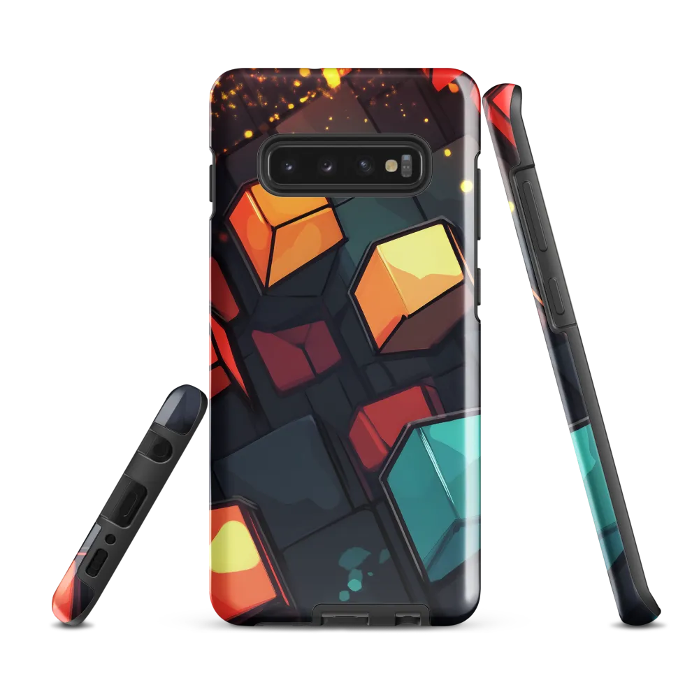 Illuminated Geometry | Phone Case |  S10 Plus | Tough Case | Glossy