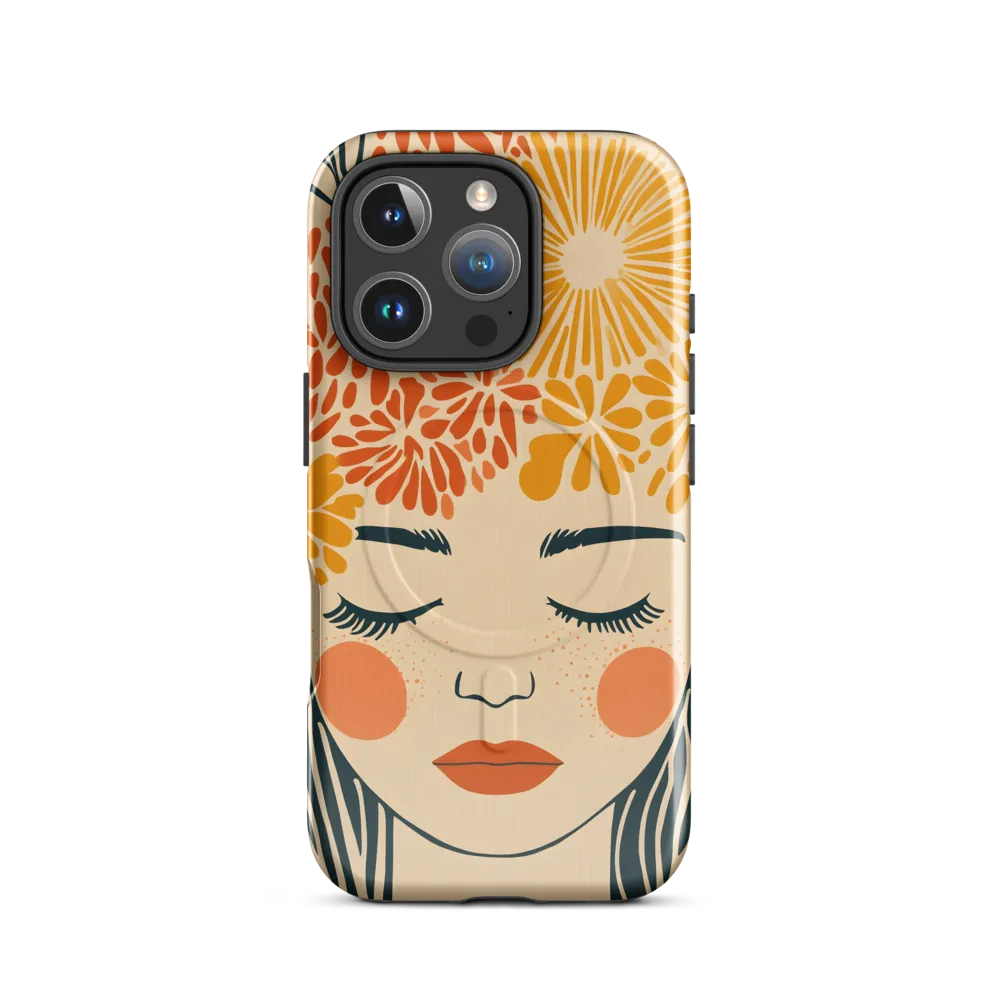 Serenity in Bloom | Phone Case |  16 Pro | MagSafe® Tough Case | Glossy
