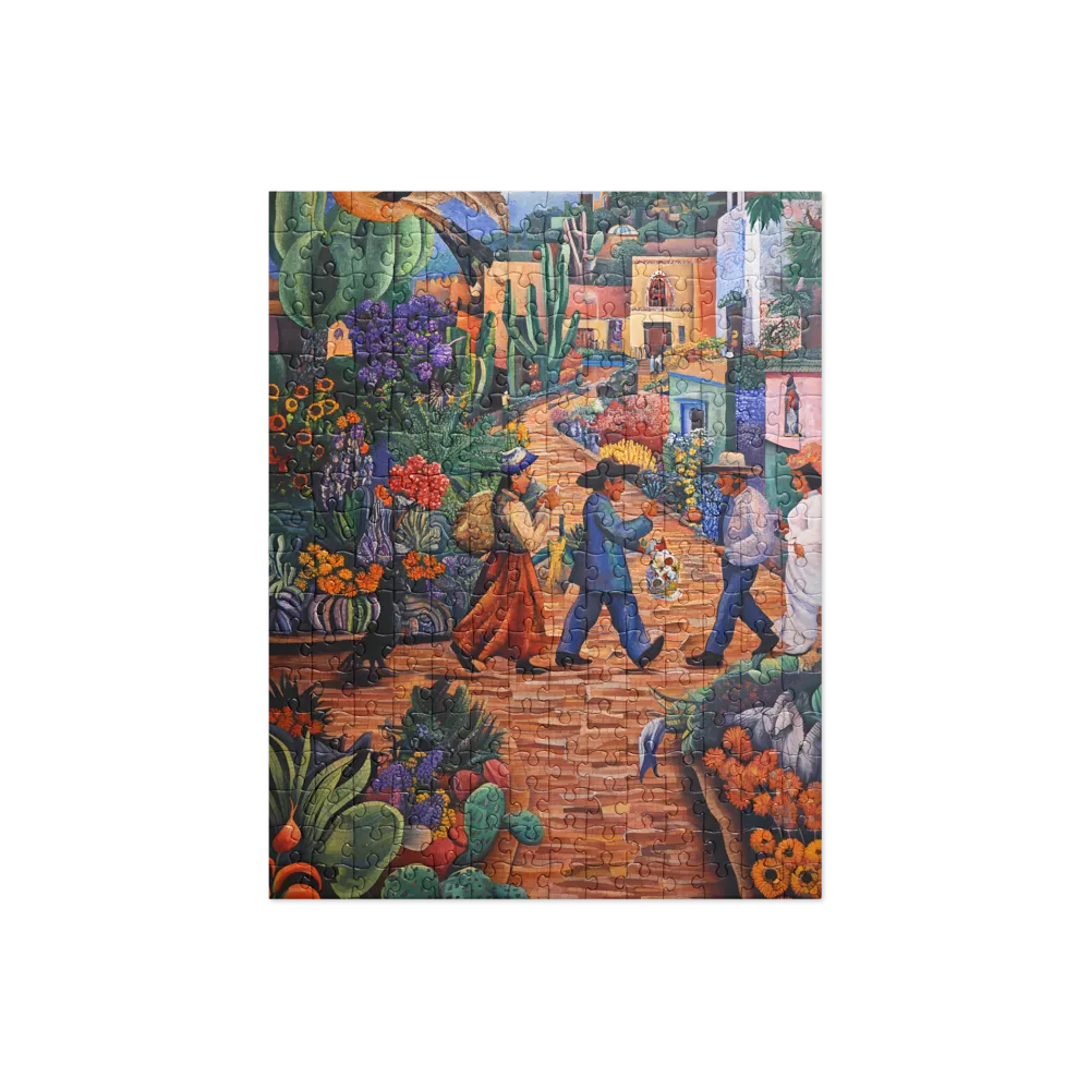 A Mosaic Journey Through Colorful Landscapes | Jigsaw Puzzle | 252 pieces