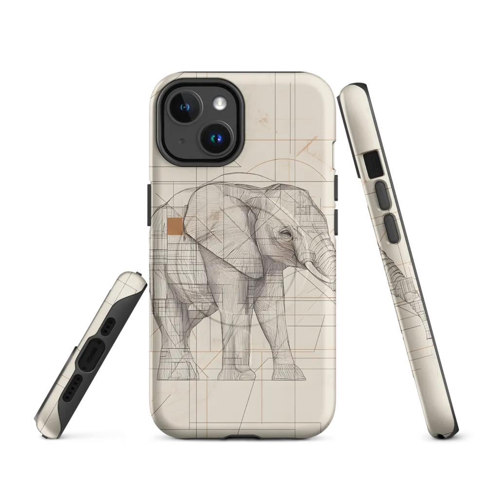 Geometric Elegance: The Steel Elephant