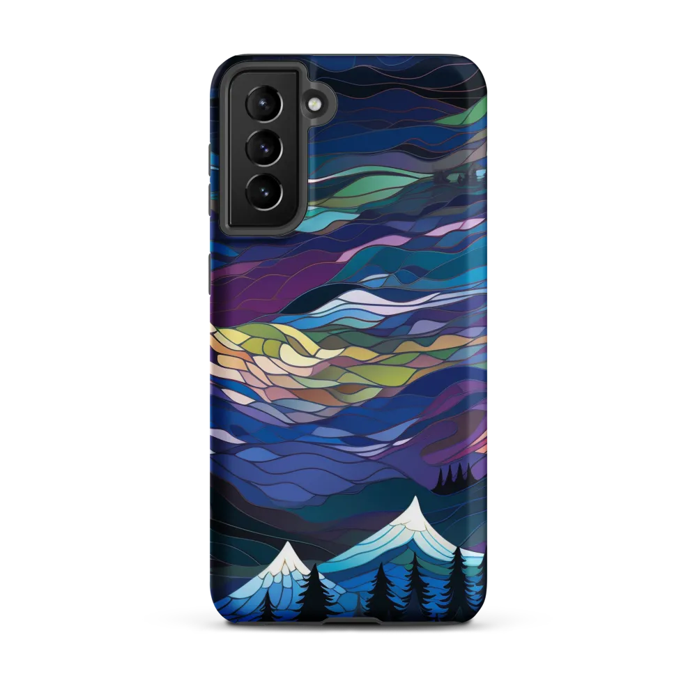 Twilight Peaks: An Abstract Mountain Landscape