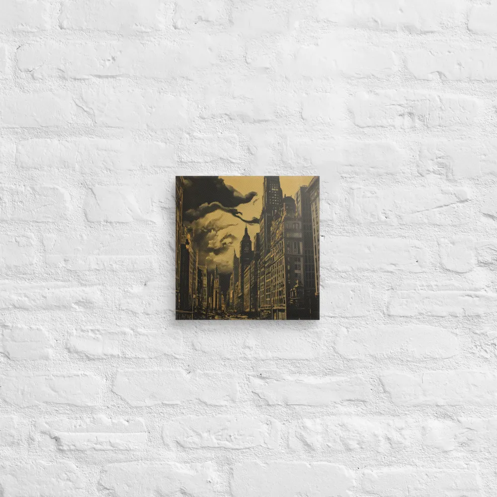 Echoes of a Forgotten Skyline | Canvas | 10″×10″