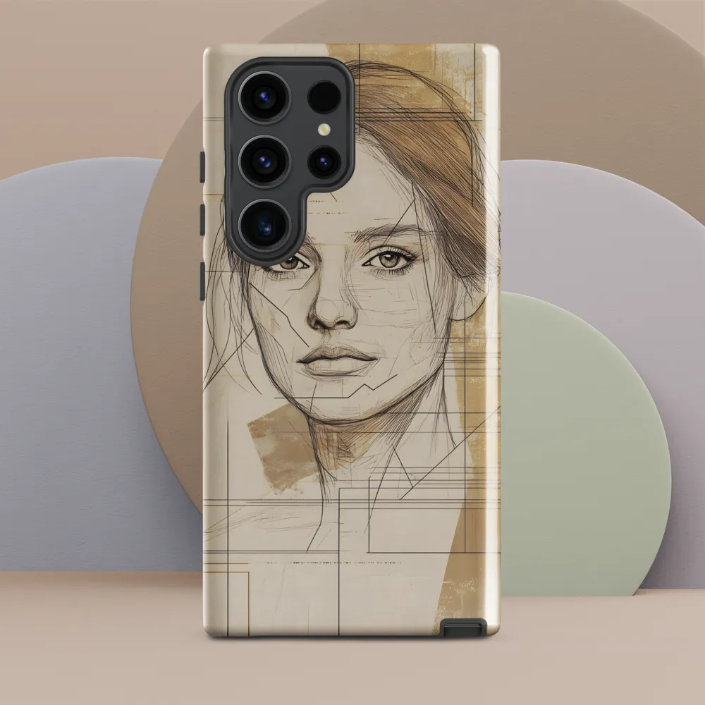 Geometric Elegance: A Modern Portrait