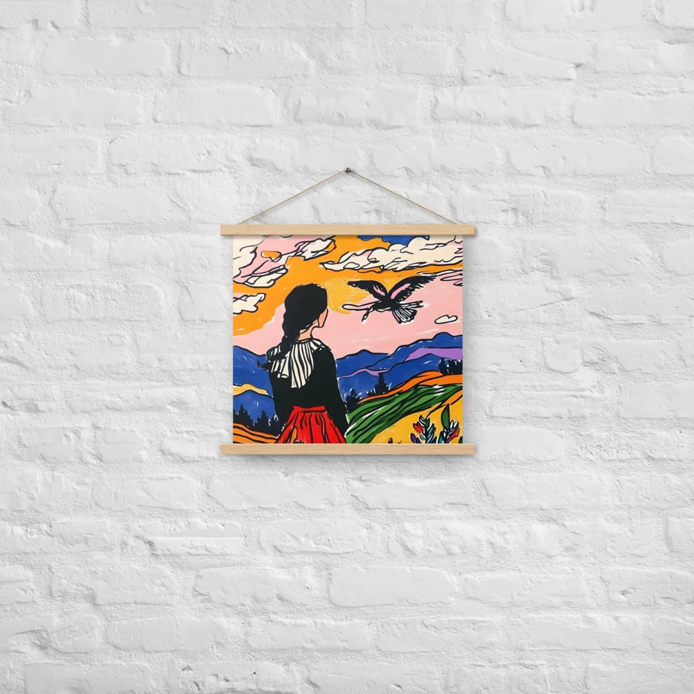 A Journey into Freedom | Poster With Oak Wood Hanger | 18″×18″