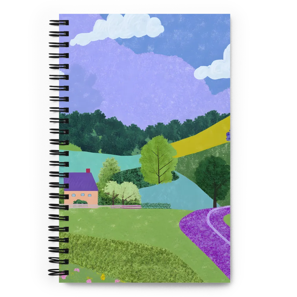 Whispers of a Serene Landscape | Spiral Notebook