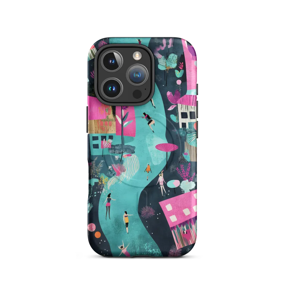 Whimsical Journey Through a Vibrant Landscape | Phone Case |  16 Pro | MagSafe® Tough Case | Matte