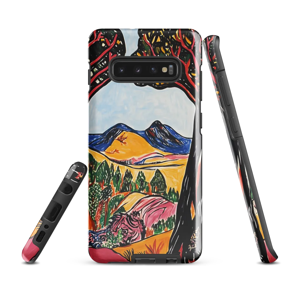 Vibrant Nature's Embrace | Phone Case |  S10 Plus | Tough Case | Glossy