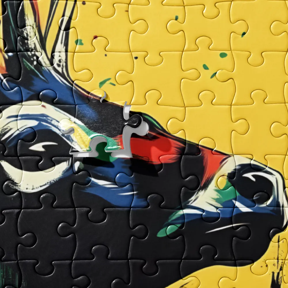 Regal Nature: The Vibrant Deer | Jigsaw Puzzle | 252 pieces