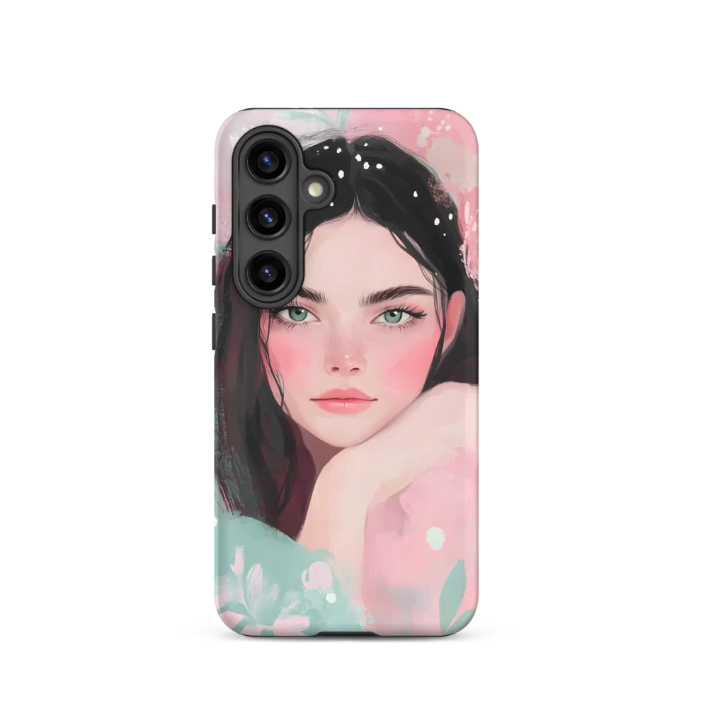 Mint & Rose — Portrait in Pastel Washes