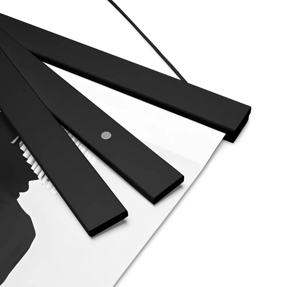 Veil of Mystery | Poster With Black Wood Hanger | 8″×10″