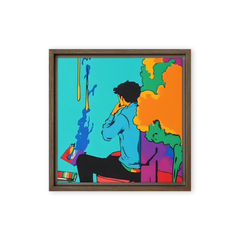 The Artist Within | Canvas with Brown Frame | 12″×12″