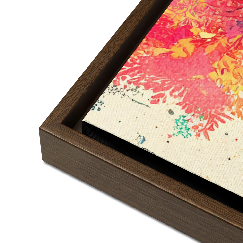 Whispers of Urban Dreams | Canvas with Brown Frame | 24″×36″