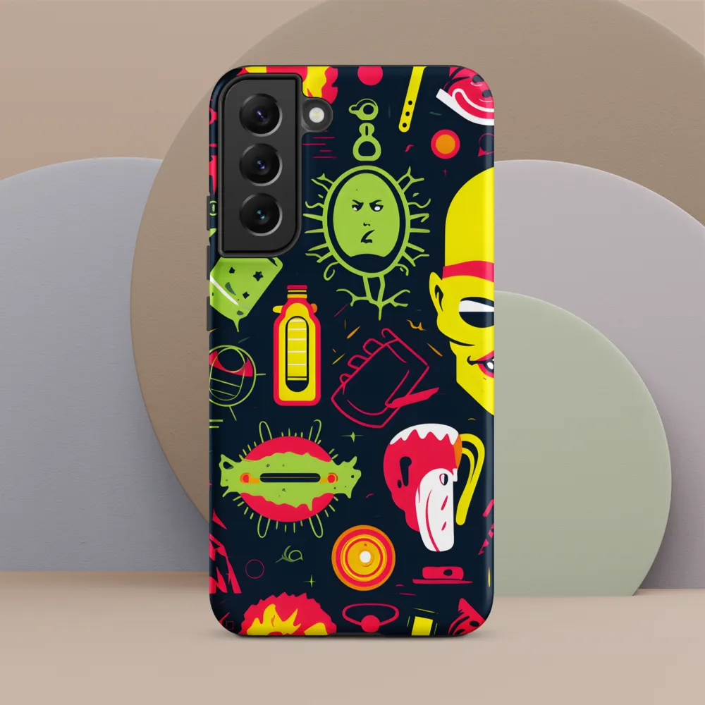 Neon Revelry: A Quirky Exploration of Modern Pop Art