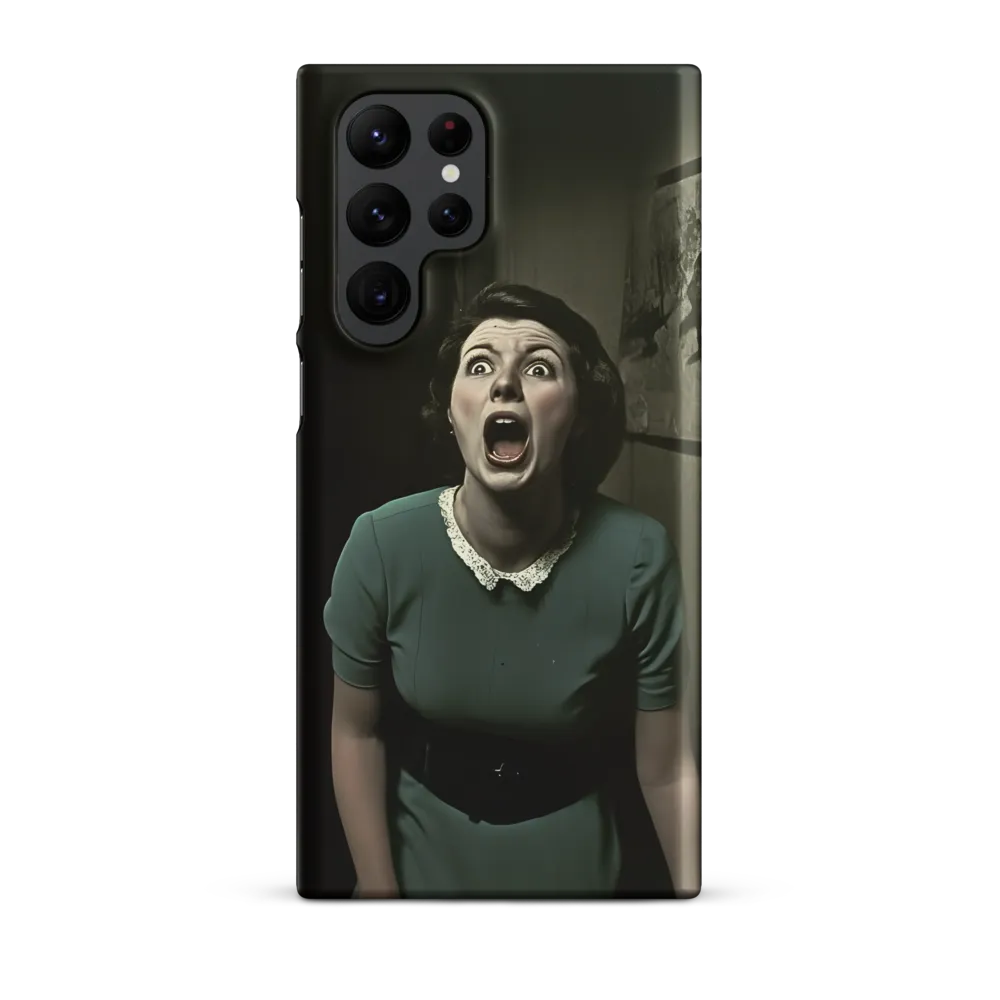 Echoes of Fear: A Vintage Portrait