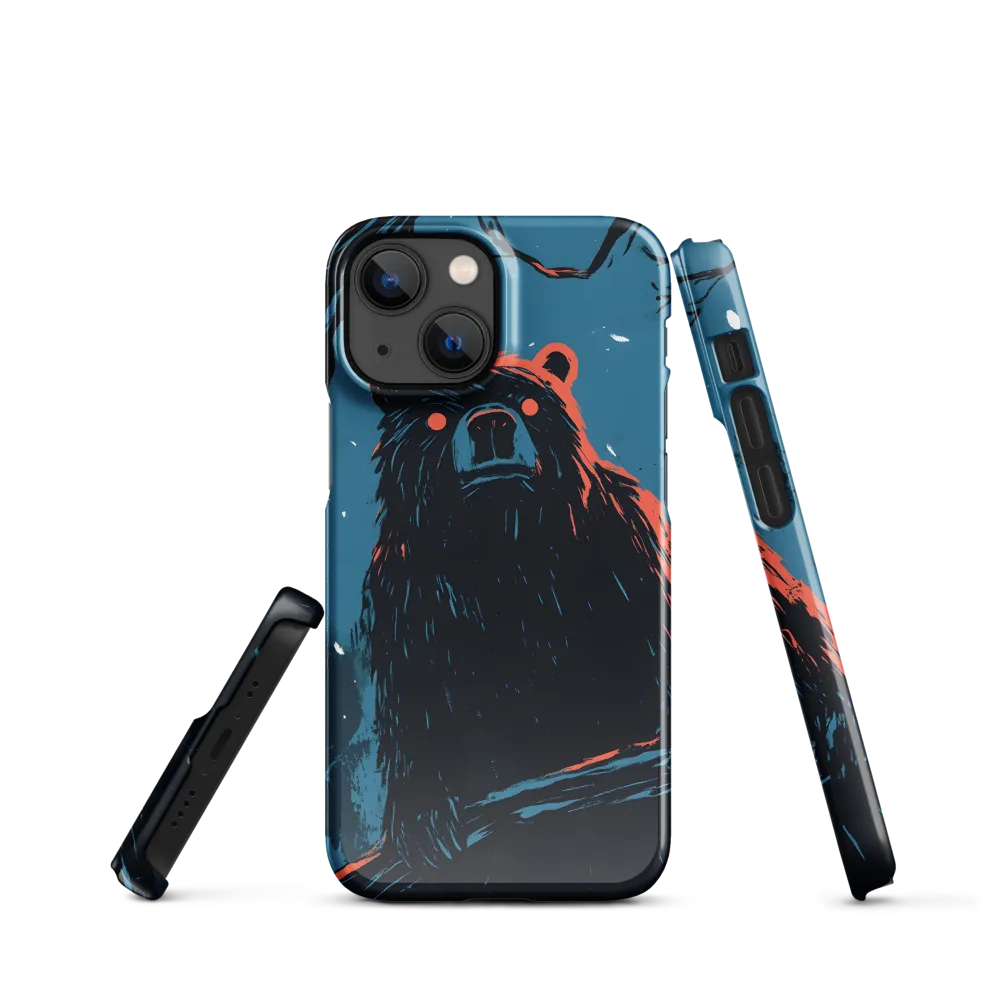 Eerie Majesty: A Bear in the Night | Phone Case |  13 Mini | Snap Case | Glossy