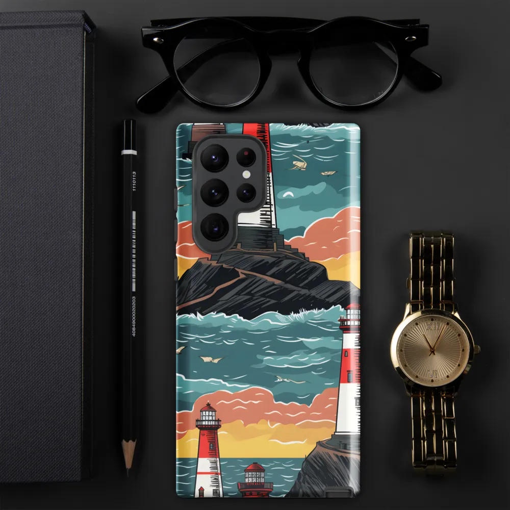 Lighthouses in a Whimsical Ocean