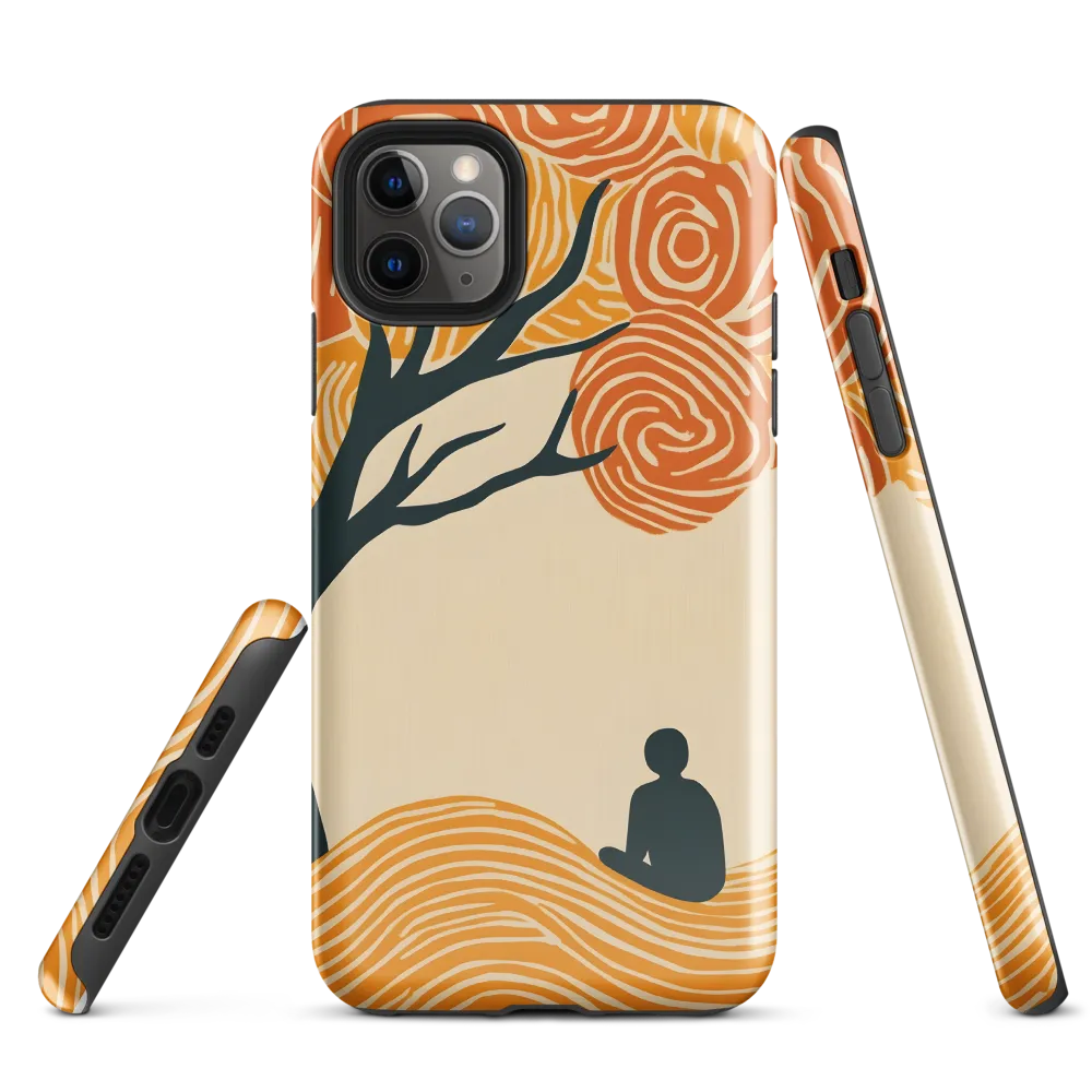 Silent Reflections under Swirling Leaves | Phone Case |  11 Pro Max | Tough Case | Glossy