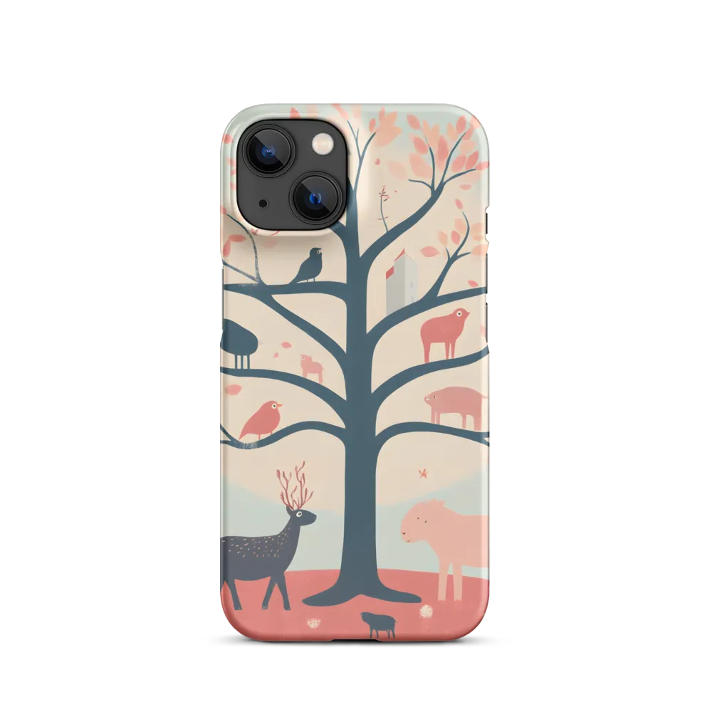 Whimsical Tree with Playful Creatures