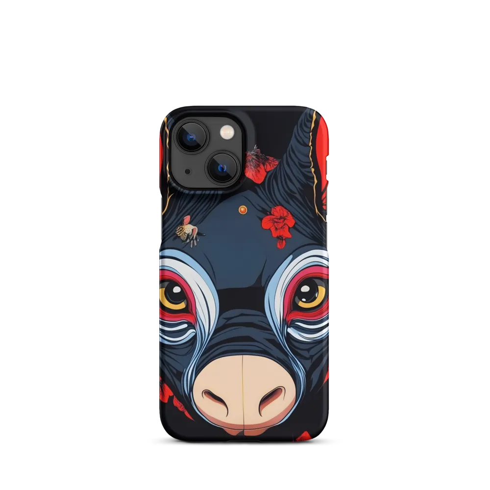 Mystical Bull with Floral Motifs