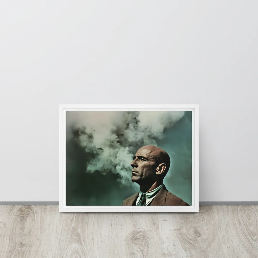 Clouded Thoughts | Canvas with White Frame | 12″×16″