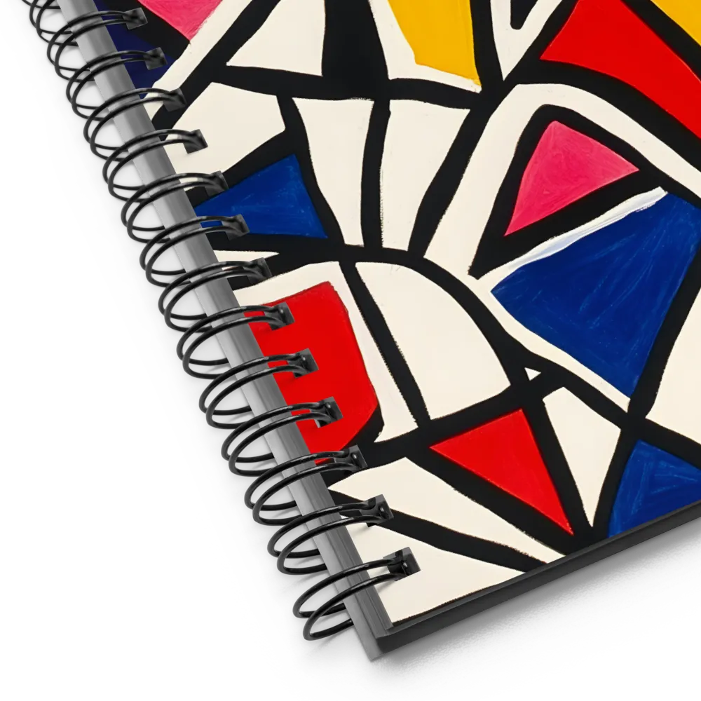 Vibrant Geometric Harmony | Spiral Notebook